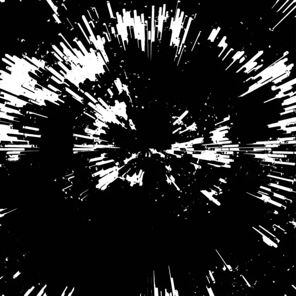 Texture Abstraite Explosion Fond Noir Blanc — Image vectorielle