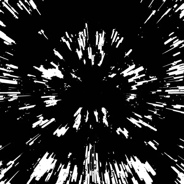Abstracte Textuur Explosie Zwart Wit Achtergrond — Stockvector