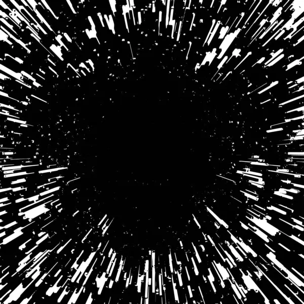Abstraktní Textura Výbuch Černé Bílé Pozadí — Stockový vektor