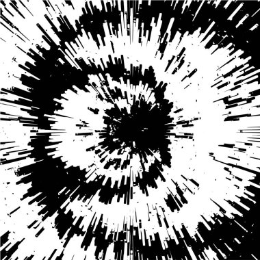 Grunge üst üste biniyor. Soyut siyah-beyaz vektör arkaplanı. Çatlak, leke ve noktalarda kirli desenli tek renkli klasik yüzey. Karanlık korku tarzında eski bir duvar.