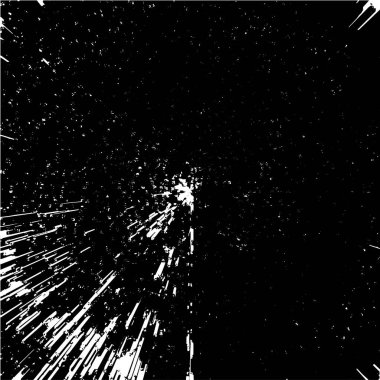 Grunge siyah beyaz desen. Monokrom soyut dokusu. Çatlakların, sürtünmelerin, çiplerin, lekelerin, mürekkep lekelerinin, çizgilerin geçmişi. Koyu tasarım arka plan yüzeyi