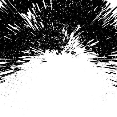 Siyah ve beyaz grunge doku arka planı. Soyut tek renkli illüstrasyon.