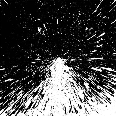 Grunge siyah beyaz desen. Monokrom soyut dokusu. Çatlakların, sürtünmelerin, çiplerin, lekelerin, mürekkep lekelerinin, çizgilerin geçmişi. Koyu tasarım arka plan yüzeyi