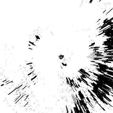 Grunge siyah beyaz desen. Monokrom soyut dokusu. Çatlakların, sürtünmelerin, çiplerin, lekelerin, mürekkep lekelerinin, çizgilerin geçmişi. Koyu tasarım arka plan yüzeyi