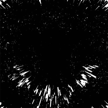 Grunge siyah beyaz desen. Monokrom soyut dokusu. Çatlakların, sürtünmelerin, çiplerin, lekelerin, mürekkep lekelerinin, çizgilerin geçmişi. Koyu tasarım arka plan yüzeyi