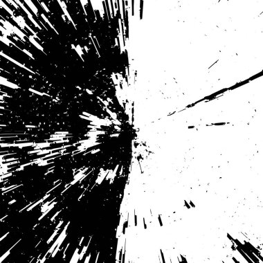 Soyut siyah beyaz arka plan, patlama. Vektör illüstrasyonu  