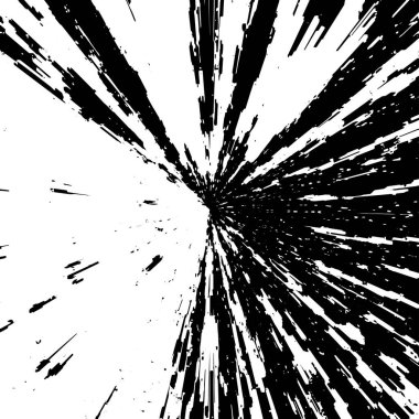 Grunge siyah ve beyaz dikişsiz desen. Tek renkli soyut doku. Çatlakların, sürtünmelerin, talaşların, lekelerin, mürekkep lekelerinin, çizgilerin arka planı. Koyu tasarım arka plan yüzeyi. Gri yazdırma öğesi