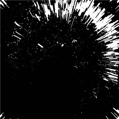 Grunge siyah ve beyaz dikişsiz desen. Tek renkli soyut doku. Çatlakların, sürtünmelerin, talaşların, lekelerin, mürekkep lekelerinin, çizgilerin arka planı. Koyu tasarım arka plan yüzeyi. Gri yazdırma öğesi