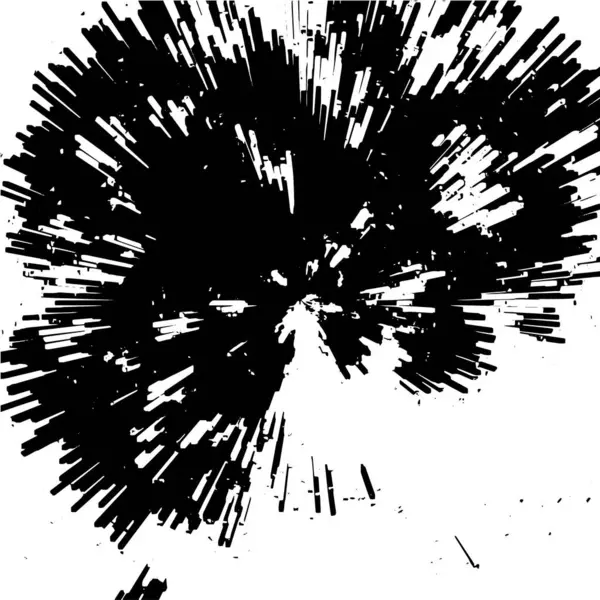 Černobílý Vzor Grunge Monochromatická Abstraktní Textura Pozadí Trhlin Odřenin Odštěpků — Stockový vektor