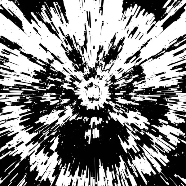Abstrait Fond Noir Blanc Explosion Illustration Vectorielle — Image vectorielle