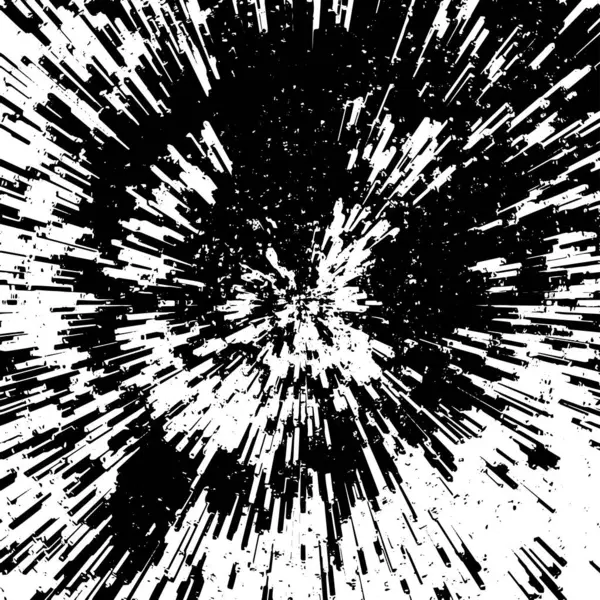 Abstracte Zwart Wit Achtergrond Explosie Vectorillustratie — Stockvector