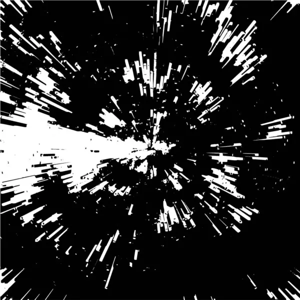 Grunge Siyah Beyaz Dikişsiz Desen Tek Renkli Soyut Doku Çatlakların — Stok Vektör