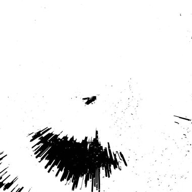 Farklı yükseklikteki birçok dikdörtgen sütunun dijital siyah ve beyaz arkaplanı ve küçük kareleri