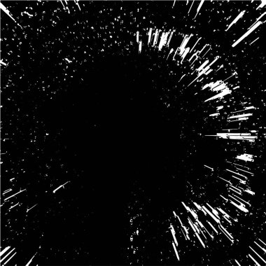 Farklı yükseklikteki birçok dikdörtgen sütunun dijital siyah ve beyaz arkaplanı ve küçük kareleri