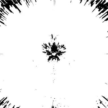 Grunge siyah beyaz desen. Monokrom soyut dokusu. Çatlakların, sürtünmelerin, çiplerin, lekelerin, mürekkep lekelerinin, çizgilerin geçmişi. Koyu tasarım arka plan yüzeyi