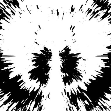 Grunge siyah beyaz desen. Monokrom soyut dokusu. Çatlakların, sürtünmelerin, çiplerin, lekelerin, mürekkep lekelerinin, çizgilerin geçmişi. Koyu tasarım arka plan yüzeyi