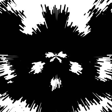 Grunge siyah beyaz desen. Monokrom soyut dokusu. Çatlakların, sürtünmelerin, çiplerin, lekelerin, mürekkep lekelerinin, çizgilerin geçmişi. Koyu tasarım arka plan yüzeyi