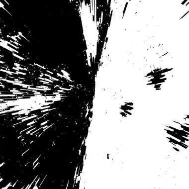 Grunge siyah beyaz desen. Monokrom soyut dokusu. Çatlakların, sürtünmelerin, çiplerin, lekelerin, mürekkep lekelerinin, çizgilerin geçmişi. Koyu tasarım arka plan yüzeyi
