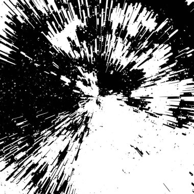 Grunge siyah beyaz desen. Monokrom soyut dokusu. Çatlakların, sürtünmelerin, çiplerin, lekelerin, mürekkep lekelerinin, çizgilerin geçmişi. Koyu tasarım arka plan yüzeyi