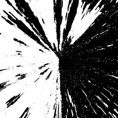 Grunge siyah beyaz desen. Monokrom soyut dokusu. Çatlakların, sürtünmelerin, çiplerin, lekelerin, mürekkep lekelerinin, çizgilerin geçmişi. Koyu tasarım arka plan yüzeyi
