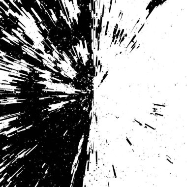 Grunge siyah beyaz desen. Monokrom soyut dokusu. Çatlakların, sürtünmelerin, çiplerin, lekelerin, mürekkep lekelerinin, çizgilerin geçmişi. Koyu tasarım arka plan yüzeyi
