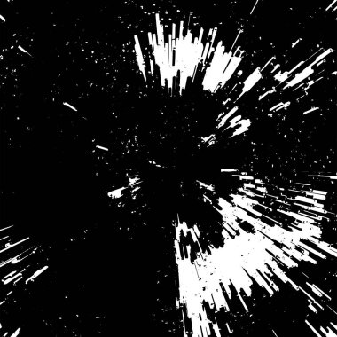 Grunge siyah beyaz desen. Monokrom soyut dokusu. Çatlakların, sürtünmelerin, çiplerin, lekelerin, mürekkep lekelerinin, çizgilerin geçmişi. Koyu tasarım arka plan yüzeyi
