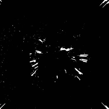 Grunge siyah beyaz desen. Monokrom soyut dokusu. Çatlakların, sürtünmelerin, çiplerin, lekelerin, mürekkep lekelerinin, çizgilerin geçmişi. Koyu tasarım arka plan yüzeyi