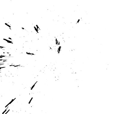 Grunge siyah beyaz desen. Monokrom soyut dokusu. Çatlakların, sürtünmelerin, çiplerin, lekelerin, mürekkep lekelerinin, çizgilerin geçmişi. Koyu tasarım arka plan yüzeyi