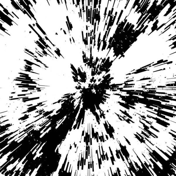 Grunge Motif Noir Blanc Texture Abstraite Monochrome Fond Fissures Éraflures — Image vectorielle