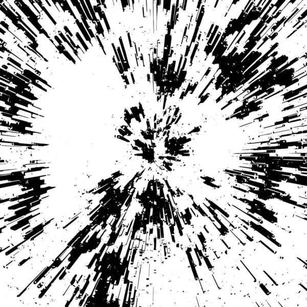 Grunge Siyah Beyaz Desen Monokrom Soyut Dokusu Çatlakların Sürtünmelerin Çiplerin — Stok Vektör