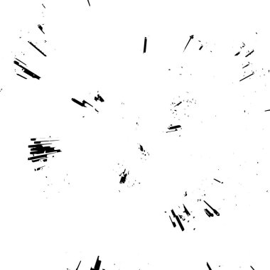 Grunge siyah beyaz desen. Monokrom soyut dokusu. Çatlakların, sürtünmelerin, çiplerin, lekelerin, mürekkep lekelerinin, çizgilerin geçmişi. Koyu tasarım arka plan yüzeyi