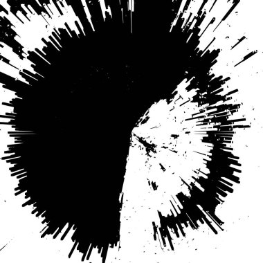 Grunge siyah beyaz desen. Monokrom soyut dokusu. Çatlakların, sürtünmelerin, çiplerin, lekelerin, mürekkep lekelerinin, çizgilerin geçmişi. Koyu tasarım arka plan yüzeyi