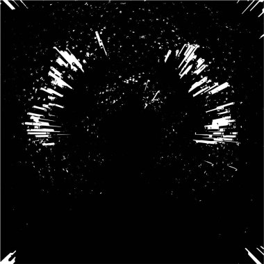 Grunge siyah beyaz desen. Monokrom soyut dokusu. Çatlakların, sürtünmelerin, çiplerin, lekelerin, mürekkep lekelerinin, çizgilerin geçmişi. Koyu tasarım arka plan yüzeyi