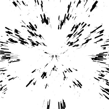 Grunge siyah beyaz desen. Monokrom soyut dokusu. Çatlakların, sürtünmelerin, çiplerin, lekelerin, mürekkep lekelerinin, çizgilerin geçmişi. Koyu tasarım arka plan yüzeyi