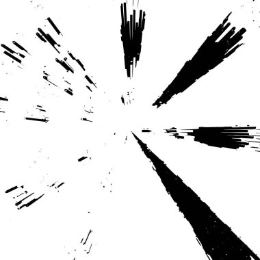 Grunge siyah beyaz desen. Monokrom soyut dokusu. Çatlakların, sürtünmelerin, çiplerin, lekelerin, mürekkep lekelerinin, çizgilerin geçmişi. Koyu tasarım arka plan yüzeyi