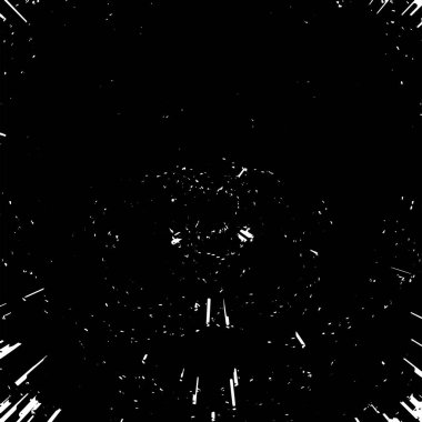 Grunge siyah beyaz desen. Monokrom soyut dokusu. Çatlakların, sürtünmelerin, çiplerin, lekelerin, mürekkep lekelerinin, çizgilerin geçmişi. Koyu tasarım arka plan yüzeyi