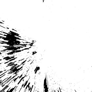 Grunge siyah beyaz desen. Monokrom soyut dokusu. Çatlakların, sürtünmelerin, çiplerin, lekelerin, mürekkep lekelerinin, çizgilerin geçmişi. Koyu tasarım arka plan yüzeyi