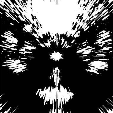 Siyah beyaz grunge. Tehlike örtüsü dokusu. Soyut yüzey tozu 