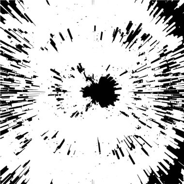 Siyah ve beyaz renklerde soyut grunge arkaplanı. vektör illüstrasyonu