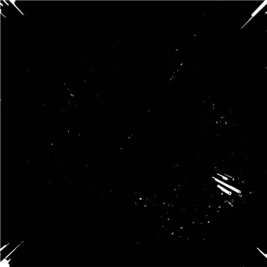 Siyah ve beyaz soyut arka plan. Noktaların, çatlakların, tozların, lekelerin tek renkli dokusu. Yazdırma ve tasarım için desen