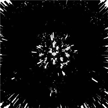 Monokrom elementlerle soyut desen. vektör illüstrasyonu