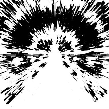 Monokrom elementlerle soyut desen. vektör illüstrasyonu