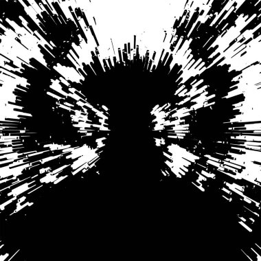 Monokrom elementlerle soyut desen. vektör illüstrasyonu