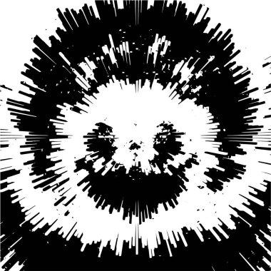 Monokrom elementlerle soyut desen. vektör illüstrasyonu