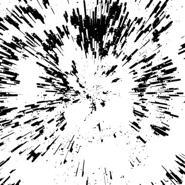 Grunge siyah beyaz desen. Monokrom soyut dokusu. Çatlakların, sürtünmelerin, çiplerin, lekelerin, mürekkep lekelerinin, çizgilerin geçmişi. Koyu tasarım arka plan yüzeyi