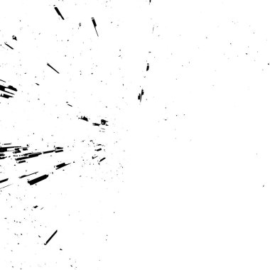 Grunge siyah beyaz desen. Monokrom soyut dokusu. Çatlakların, sürtünmelerin, çiplerin, lekelerin, mürekkep lekelerinin, çizgilerin geçmişi. Koyu tasarım arka plan yüzeyi