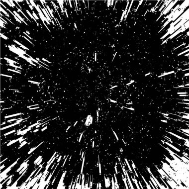 Grunge siyah beyaz desen. Monokrom soyut dokusu. Çatlakların, sürtünmelerin, çiplerin, lekelerin, mürekkep lekelerinin, çizgilerin geçmişi. Koyu tasarım arka plan yüzeyi