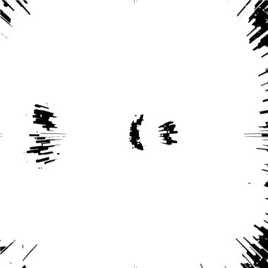 Grunge siyah beyaz desen. Monokrom soyut dokusu. Çatlakların, sürtünmelerin, çiplerin, lekelerin, mürekkep lekelerinin, çizgilerin geçmişi. Koyu tasarım arka plan yüzeyi