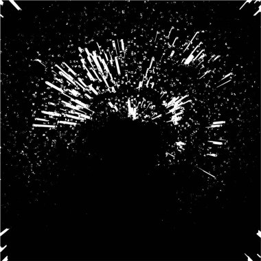 Grunge siyah beyaz desen. Monokrom soyut dokusu. Çatlakların, sürtünmelerin, çiplerin, lekelerin, mürekkep lekelerinin, çizgilerin geçmişi. Koyu tasarım arka plan yüzeyi