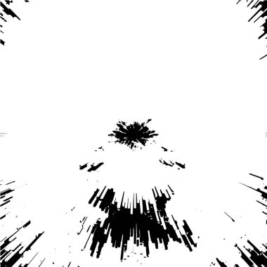 Grunge siyah beyaz desen. Monokrom soyut dokusu. Çatlakların, sürtünmelerin, çiplerin, lekelerin, mürekkep lekelerinin, çizgilerin geçmişi. Koyu tasarım arka plan yüzeyi